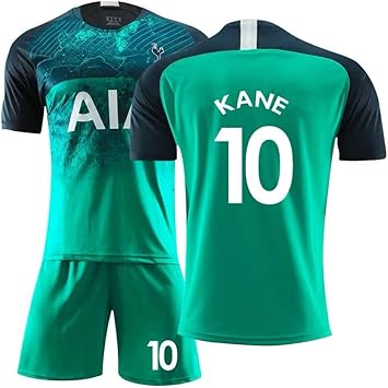Amazon Claudiar 19 シーズン トッテナム ホットスパー サッカー ユニフォーム アウェイ 半袖 上下セット ファン衣装 番号 10 Kane 色 Green 3rd 10 Kane Size M Claudiar サッカーボール