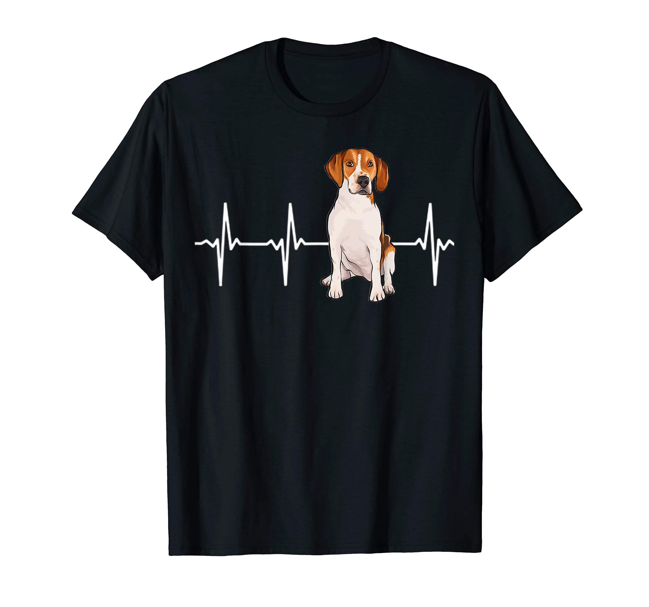 Harrier Heartbeat Dog Lover T-Shirt