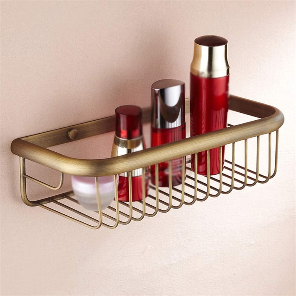 Luxury Wall Mounted Shower Caddy Shelf Basket Antique Brass Bathroom Shelf Shower Holder Shampoo Shelf Bathroom Accessory Amazon Ca Home Kitchen