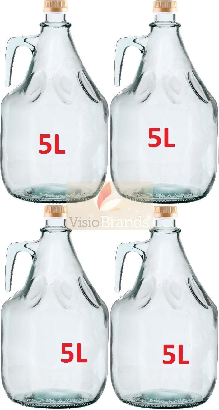 BDG5Z Glass Carboy Fermentation Bottles, 5 L, Set of 4 Amazon.co.uk
