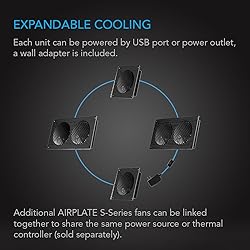 AC Infinity AIRPLATE S5, Quiet Cooling Fan System