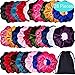 Bememo 28 Pieces Hair Scrunchies Elastics Velvet Scrunchies Set Hair Bands Scrunchies Scrunchy Hair Ties Ropes for Women or Girls Hair Accessories