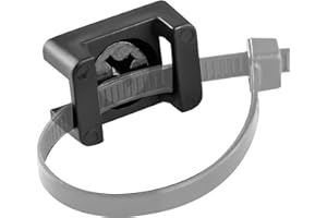 PHYXOLOGY SUPPLY Pro-Grade, Slim, 1x .6 Cable Tie Mounts With Screws 100 Pack. High Strength, Black Zip Tie Bases For Wire Management. Permanently Anchor To Wall, Desk or Baseboard. Run Cords at Your Home or Office