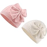 Baby Girl Winter Hat Cute Bow Baby Beanie Warm Knitted Hats for Infant Toddler Girls