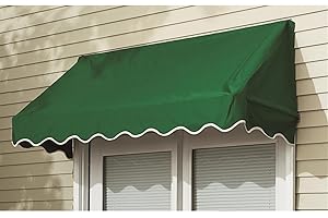 CASTLECREEK 4' Window Door Awning Sun Shade Canopy Outdoor Patio Cover Hunter Green