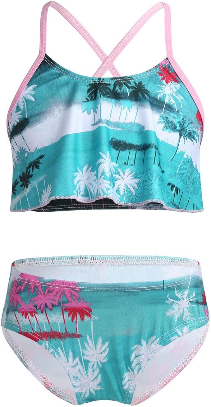 iiniim-kids-girls-tropical-palm-printed-flounce-swimwear-bikini