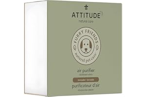 ATTITUDE Purificateur d'air avec filtre à charbon actif, fabriqué au Canada, ingrédients à base de plantes et de minéraux, pi