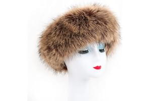 Womens Faux Fur Headband Winter Earwarmer Earmuff Hat Warm Faux Fox Hair Earmuffs Headband