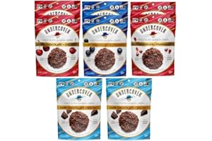 UNDERCOVER SNACKS Undercover Chocolate Quinoa Crisps - Dark Chocolate Variety Pack | 8-Pack, 2oz Bags | Gluten Free, Nut-Free, Allergen Friendly, Kosher, Plant-Based