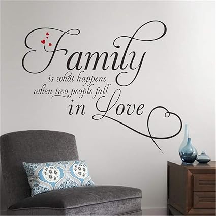Sticker Mural Belle Citation Creative Famille Amoureuse De Famille Amazon Fr Bricolage