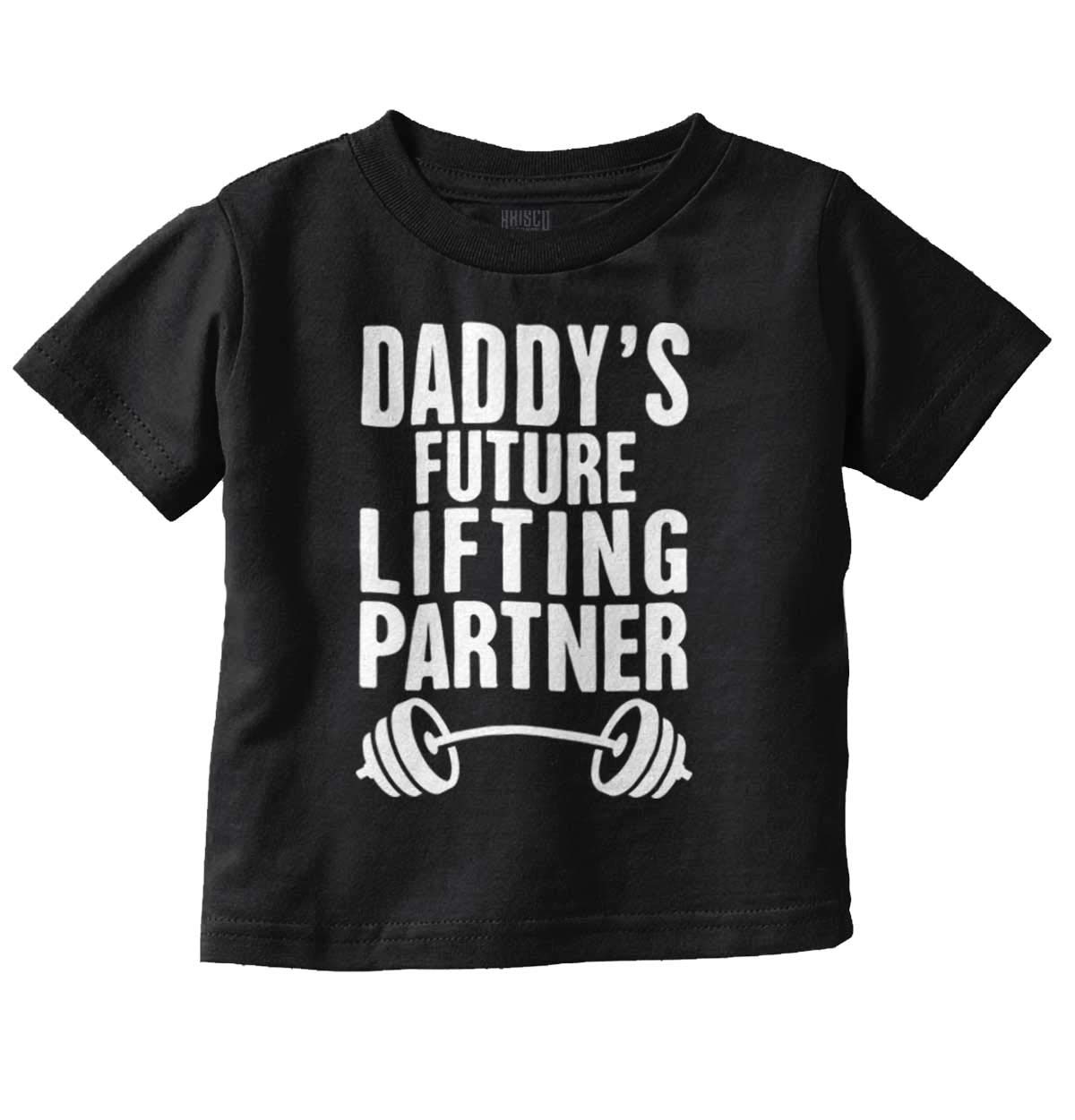  Daddys Future Lifting Partner Athletic Baby T Shirt