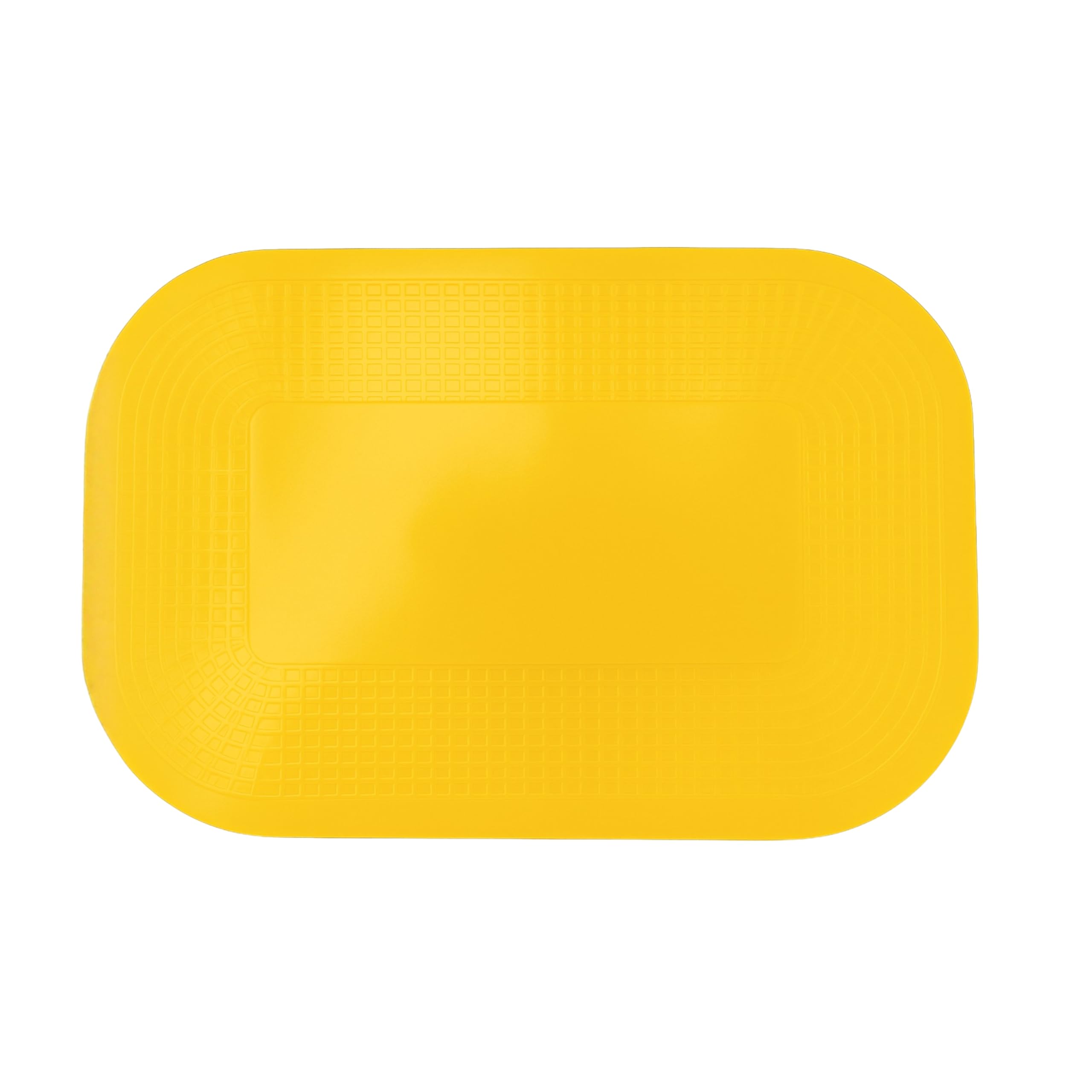 DYCEM Non Slip Rectangular Pad 25 x 18 cm, Yellow, Precut Adhering Pad, Grip Assistance, Non-Toxic, Prevents Objects From Sliding or Rolling, Ideal for Cups, Plates, and Eating Utensils
