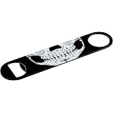 Skull Skeleton Mouth Powder Coated Steel Bottle Opener