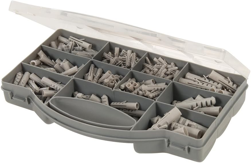 Fixman 530552 Wall Plugs Pack 330pce , Grey