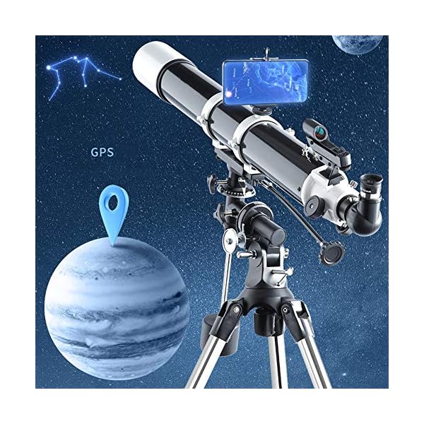 WJJ Fernrohr Kinder Fernrohr Mit Stativ Astronomisches Teleskop, Hochauflösende Hohe Vergrößerung, Dual-Nutzung Für… – Bild 4