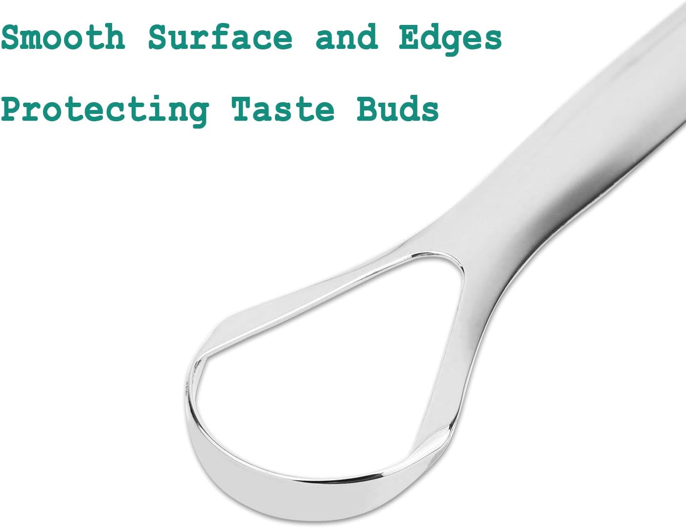 RONAVO Tongue Scraper for Adults 2 Pack Tongue Scrapers for Oral Hygiene and Fresh Breath Stainless Steel Tongue Cleaner with Case - Image 3