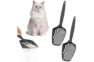 EYNEL Set of 1 Cat Litter Scoop with Small Holes, Deep Sifting Shovel for Fine Litter, Reptile Terrarium Sand & Rabbit Pooper