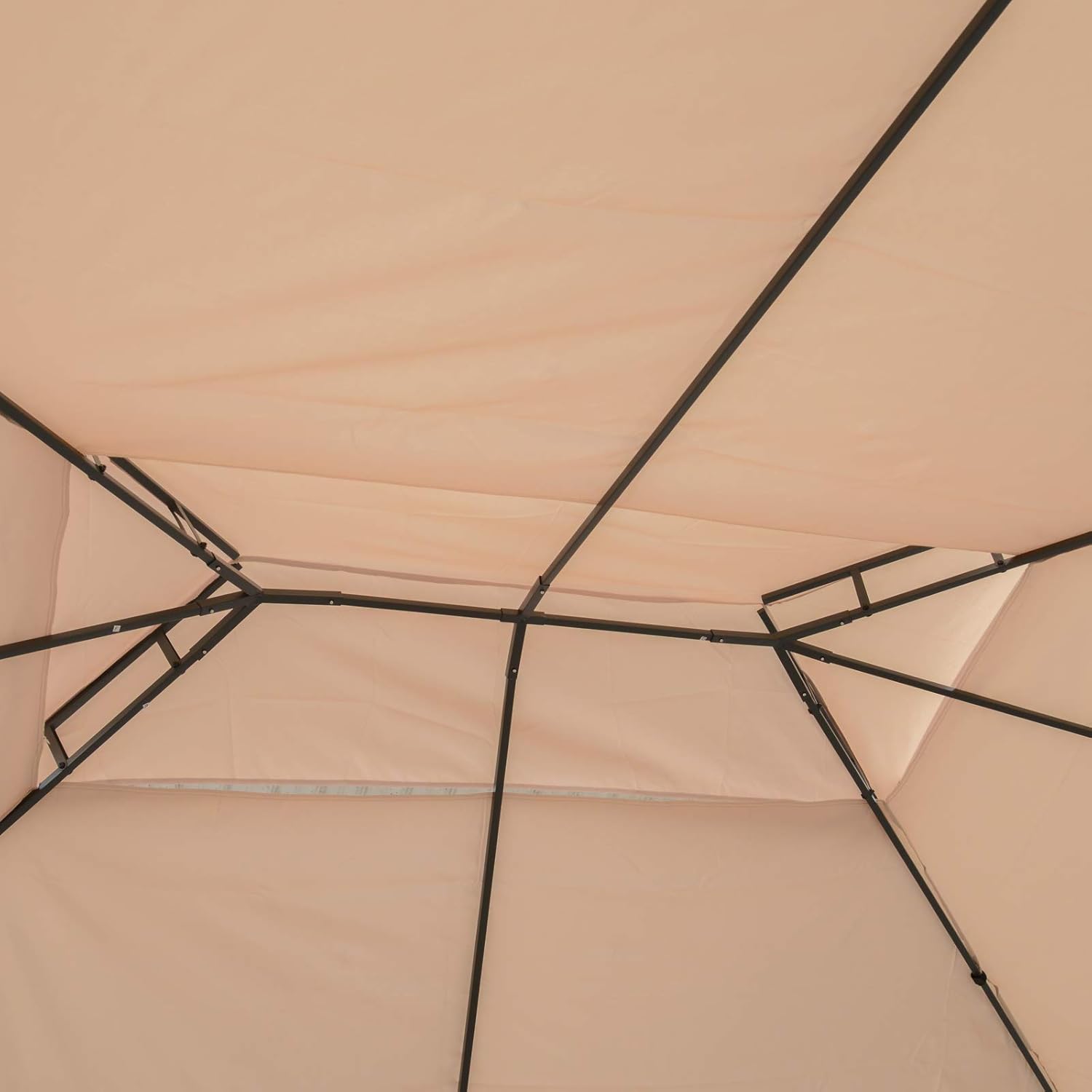 Outsunny Toit De Rechange Pour Pavillon 3x3 M Gris Clair