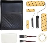 ProDec 11 pc Professional Decorating Kit Roller Set Emulsion Trays Brushes Dust view 5