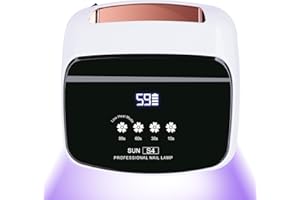 ANYINS Cordless Nail Lamp, 288W Professional Curing Lamp 15600mAh Super Long-Lasting 66Pcs Lamp Beads Automatic Sensor Rechargeable Nail Light for Nail Art at Home and in Salons