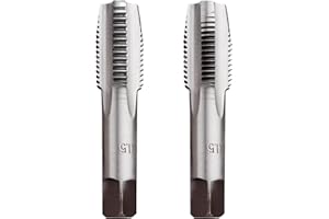 LWCUSNJ M14 X 1.5 Metric Hand Tap, 1Pair Right Hand Threading Hand Tap (M14 X 1.5)