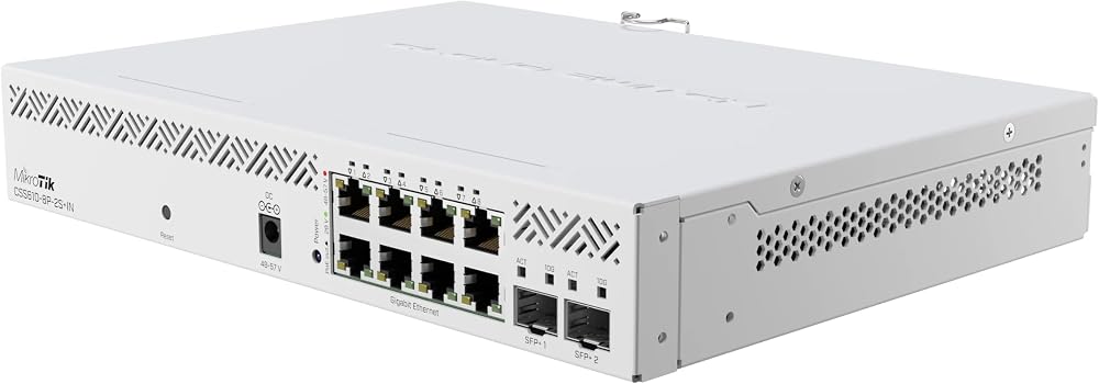 MikroTik CSS610-8P-2S+IN 8 Port PoE+ Network Switch 2 SFP+ Ports