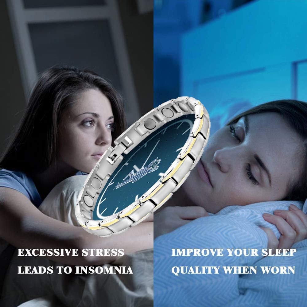 HAQI Powerful Magnetic Bracelet for Men and Women,3500 Gauss Strong Magnets Bracelet with Gift Box & Removal Tool (Women) - Image 3
