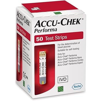 Amazon.com: Accu Chek Performa Diabetic Test Strips 50 Per ...