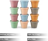 PandaEar 12 Pack Silicone Baby Food Storage Containers 4 oz with Lids view 2