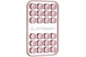 OCTOBUDDY Mirror - OG Suction Cup Phone Mount - Silicone Suction Grip Mobile Holder with Built-in Mirror - Hands-Free Selfies and Videos - Content Creator Accesory - 2.6″ x 3.9″, Chalk Pink