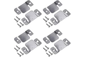 Hoowen Universal Metal Sectional Sofa Interlocking Furniture Connector Fastener Bracket with Screws, Pack of 8