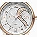 DREAMING Q&P Ultrathin Leather His and Hers Wristwatches (Brown Gold Case)