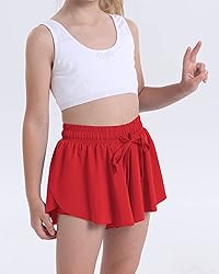 KEREDA Girls Flowy Shorts,Butterfly Shorts for Teen