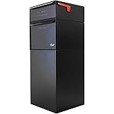 dVault® Full Service Vault DVCS0015 Secure Curbside Mailbox/Package Drop with Locking Letterbox (Black)