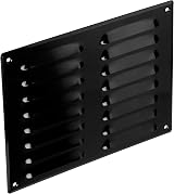 LIRAST Metal Ventilation Grille 260x190mm Black Air Vent Cover with Insect Mesh view 5