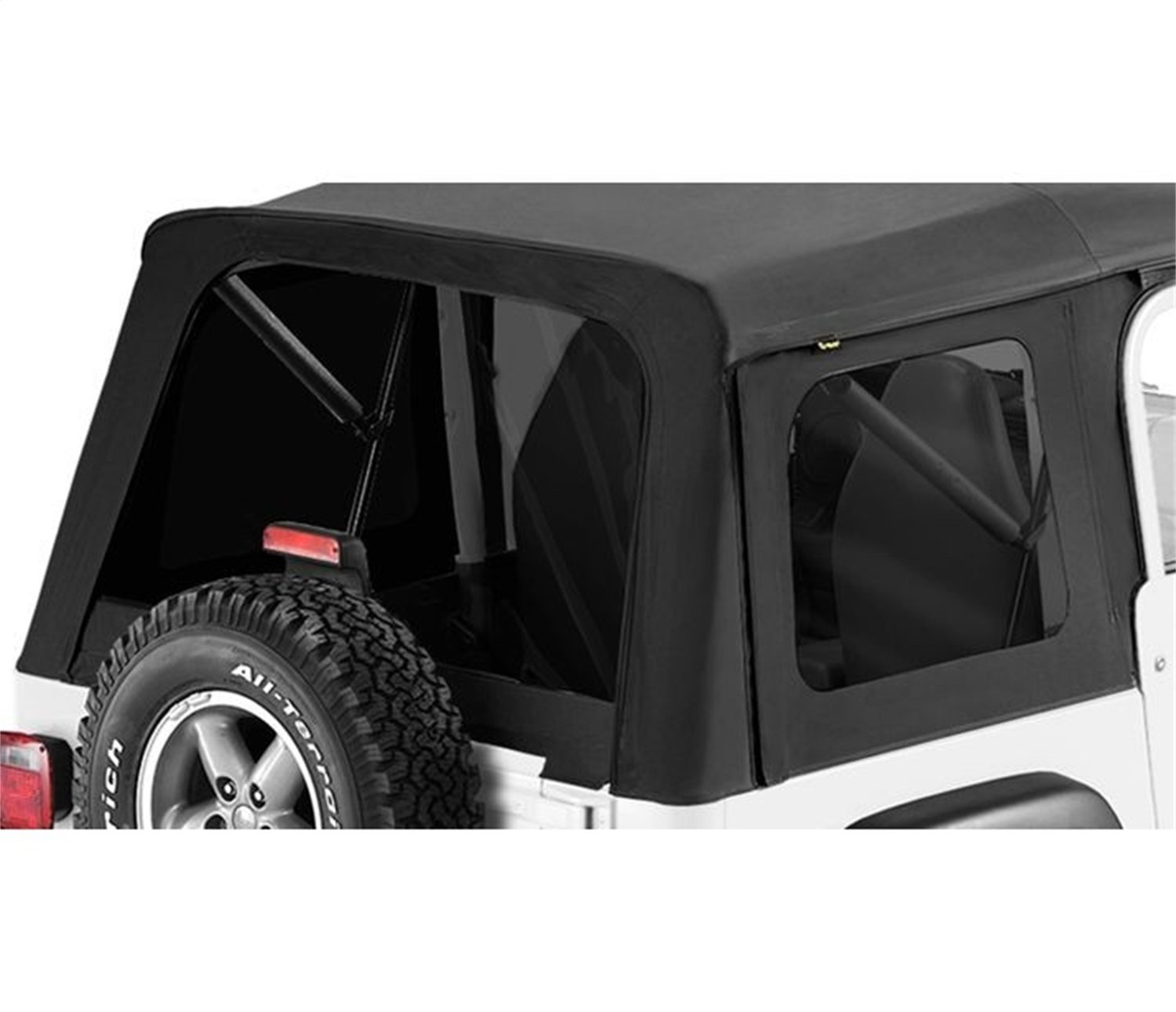 Amazon.com: Bestop 58599-15 Black Denim Tinted Window Kit for Supertop for  1976-1995 CJ7 and Wrangler YJ: Automotive