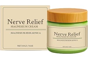 Relief Magnesium Cream, Total Relief Soothing Nerve Formula, with MSM & Arnica (1pcs)