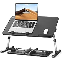 Laptop Desk for Bed, SAIJI Lap Desks Bed Trays for Eating Writing, Adjustable Computer Laptop Stand, Foldable Lap Table in So