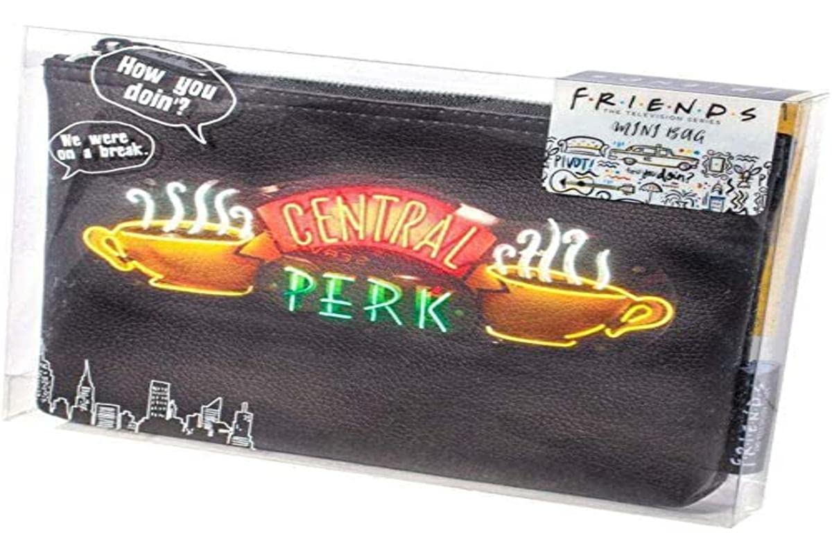 Friends Friends Central Perk Black Mini Cosm Bag éticos