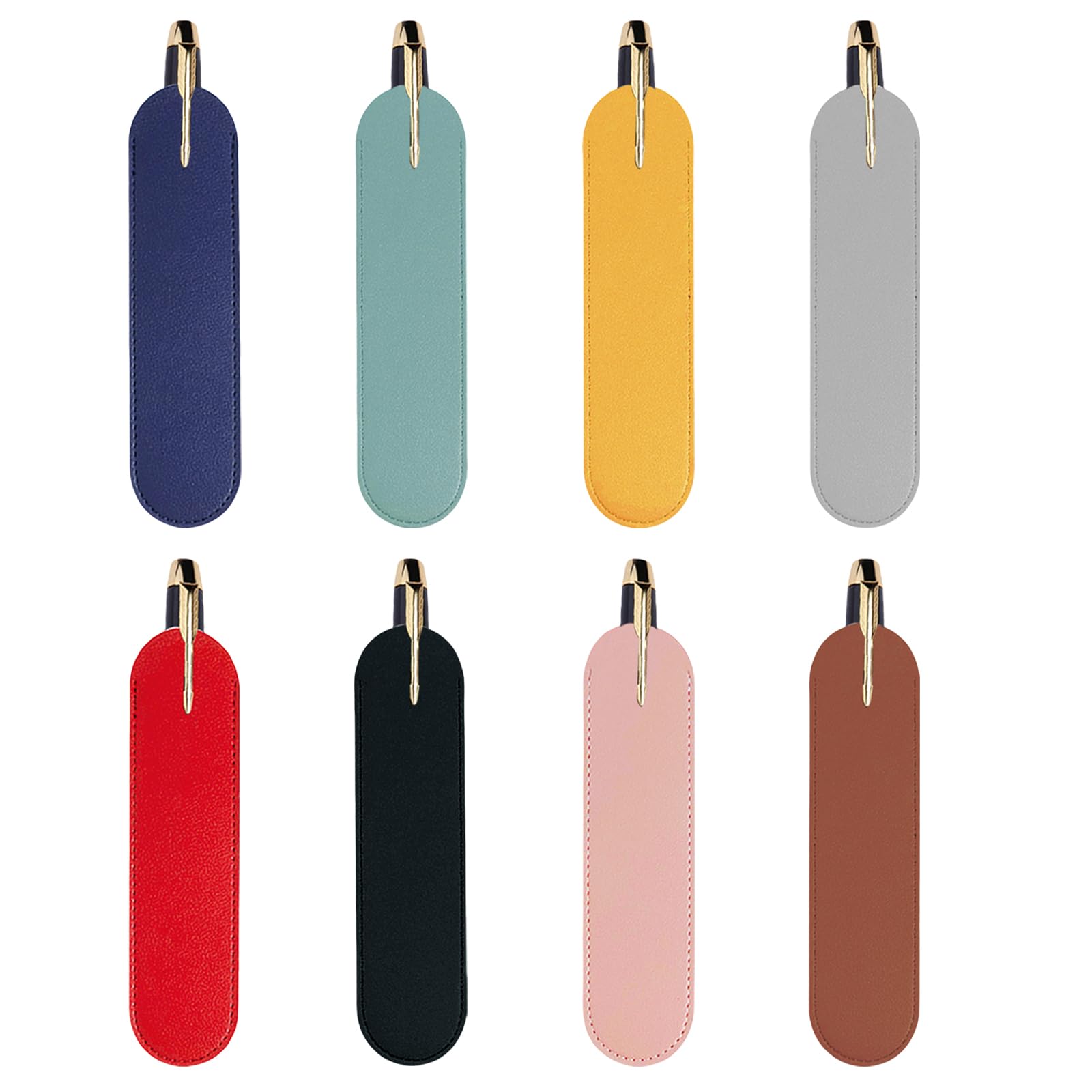 Acpetdr 8Pcs Leather Pen Case Leather Pen Case Single Fountain Pen Case Fountain Pen Case Handmade Soft Fountain Pen Case Suitable For Protecting Fountain Pens Ballpoint Pens