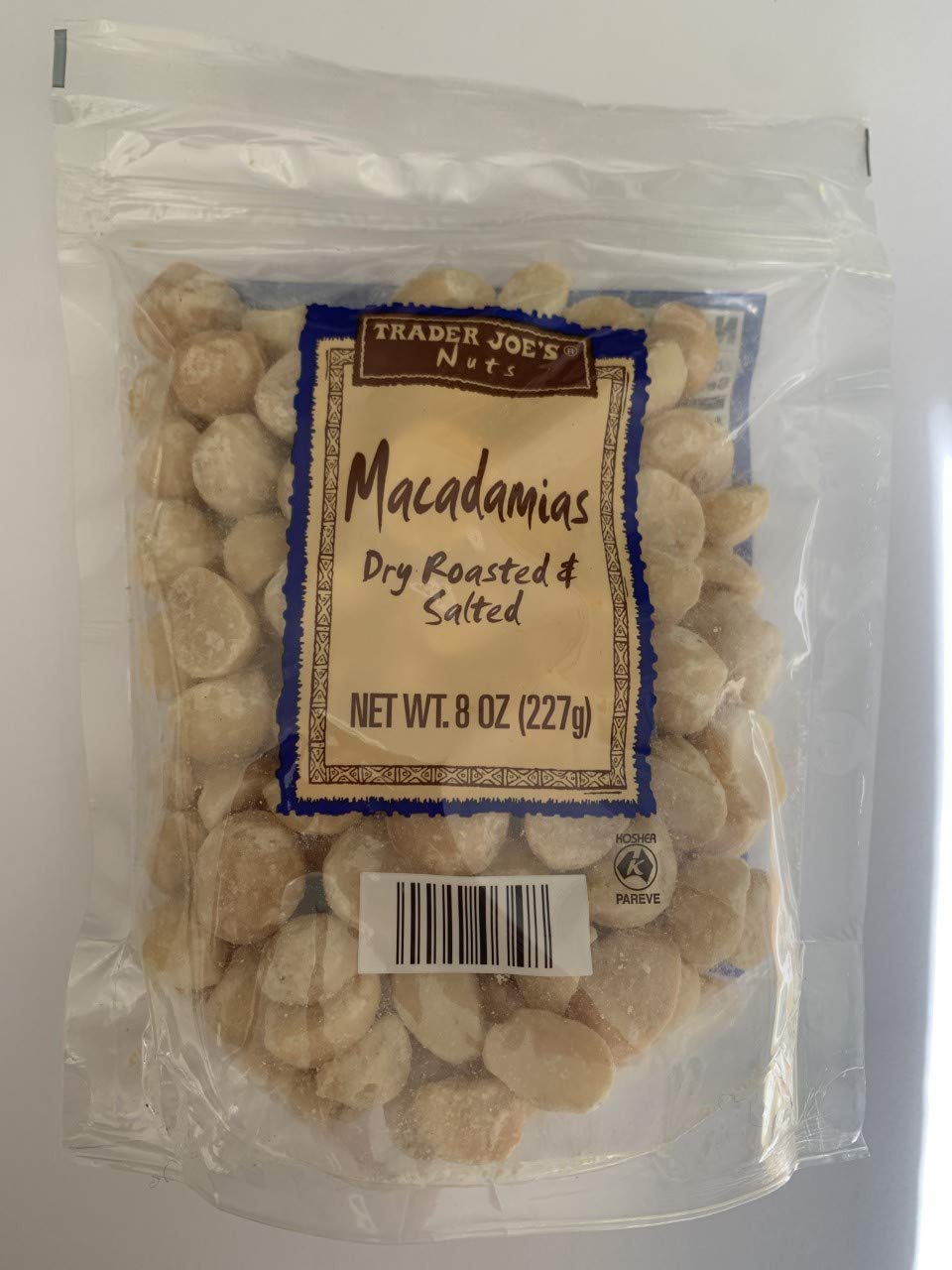 Trader Joe's Macadamias (Dry Roasted and Salted), 10 oz (284g) Bag