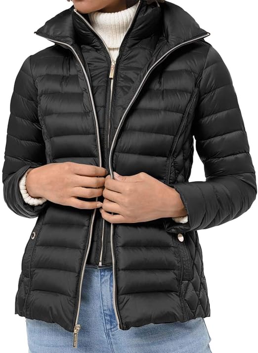 Michael Michael Kors Quilted Nylon Packable Puffer Jacket