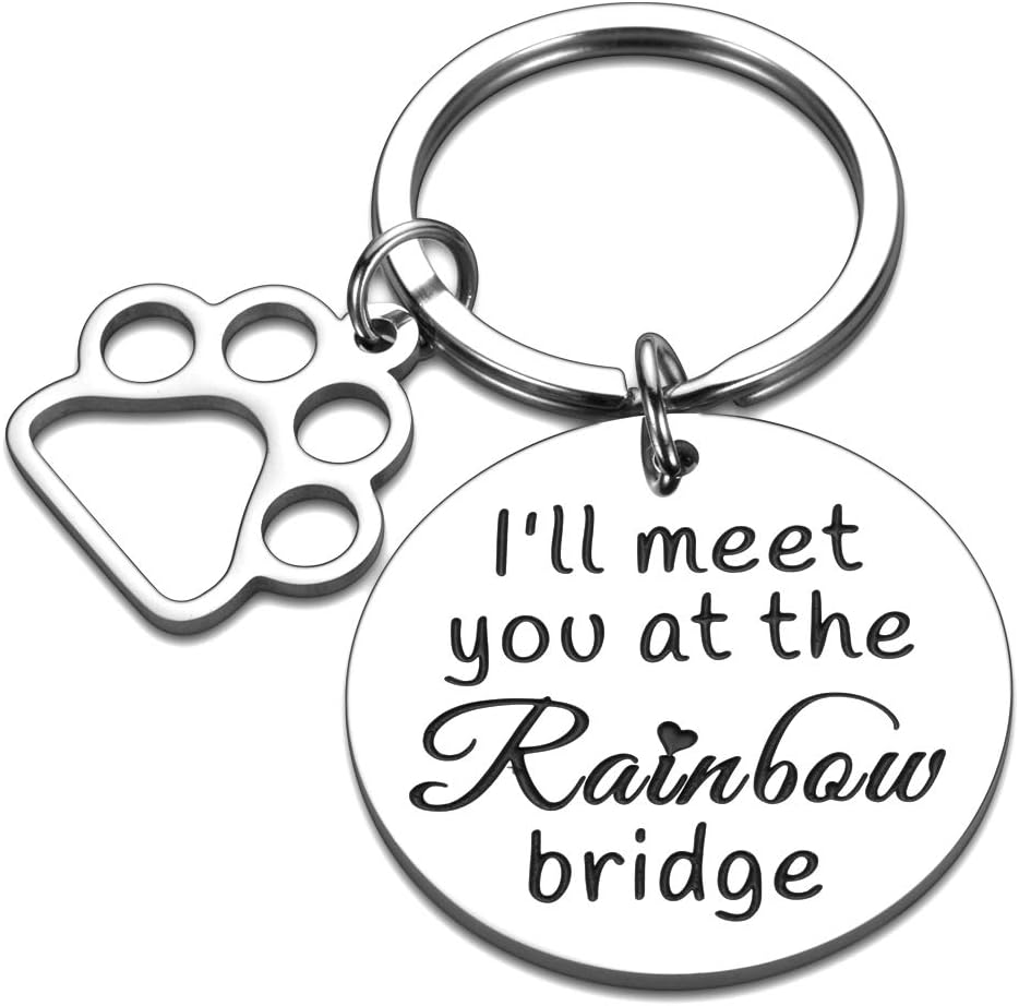 Loss of Dog Pet Memorial Keychain Sympathy