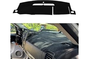 KEDAKEJI Black Dash Cover Fit Compatible with 2007-2014 Chevy Tahoe Avalanche Suburban GMC Yukon/2007-2013 Silverado LTZ GMC Sierra SLT,Dashboard Cover Carpet
