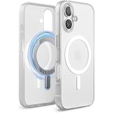 elago Magnetic Hybrid Clear Case Compatible with iPhone 16 Case Cover 6.1" - Compatible with MagSafe, PC + TPU Hybrid Technology, Shockproof Bumper, Raised Camera Protection (Matt Clear)