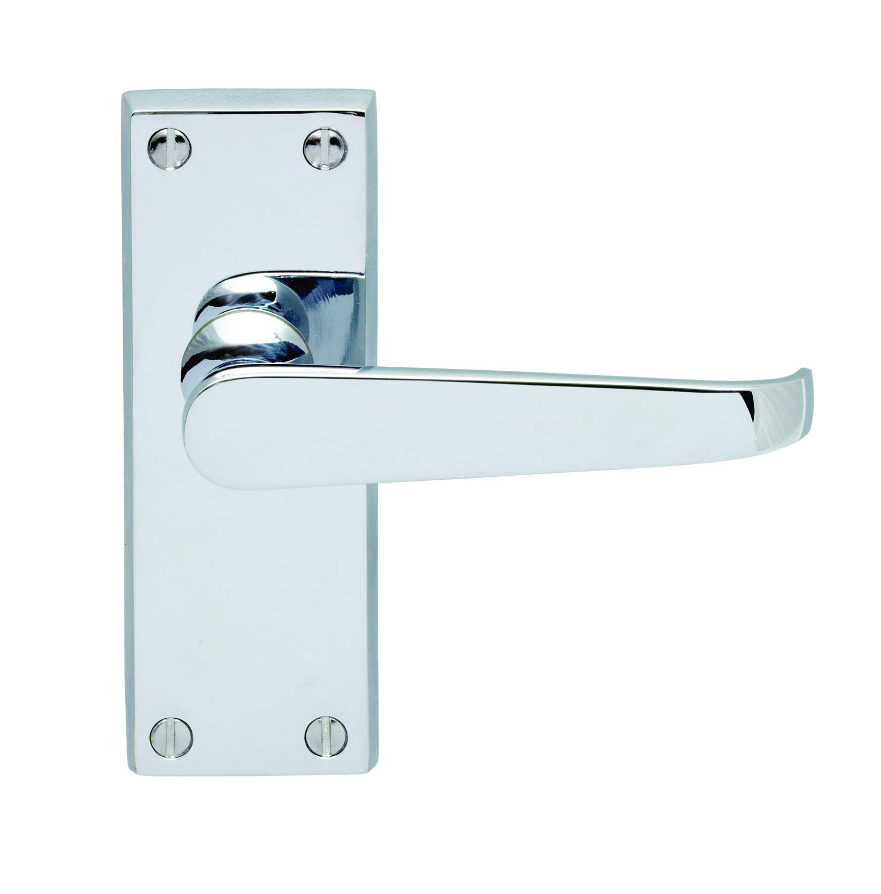 VICTORIAN FLAT LEVER ON BACKPLATE - LATCH (CONTRACT RANGE)