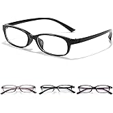 LVIOE Office-Siren Rectangle Blue Light Glasses for Women, Fashion Fake Clear Glasses.
