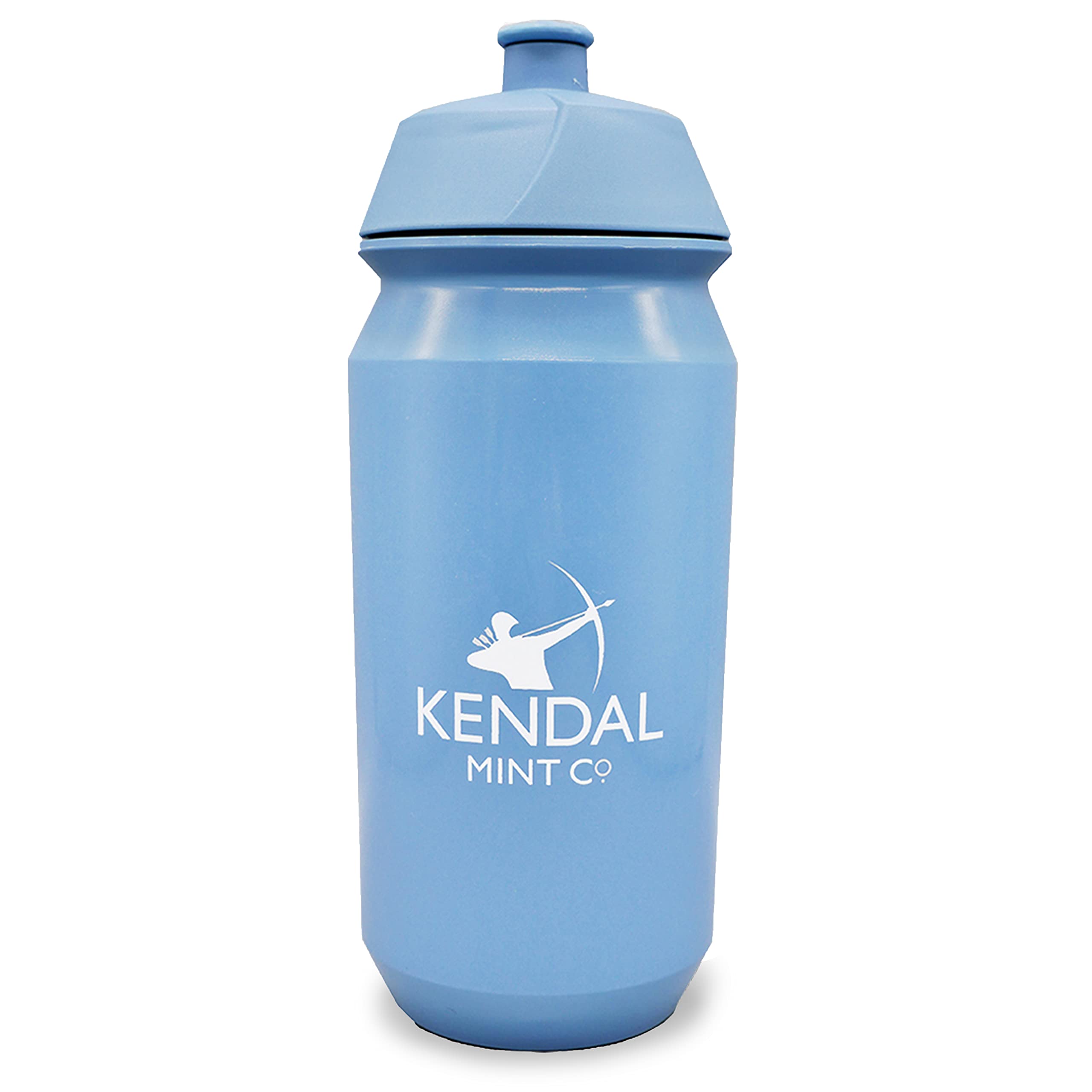 Kendal Mint Co. KMC Bio Water Bottle/Bidon 500ml Sports Water Bottle 100% Biodegradable Non Toxic Easy Squeeze Leak Proof Locking Cap BPA Free for Sports Cycling (Blue)