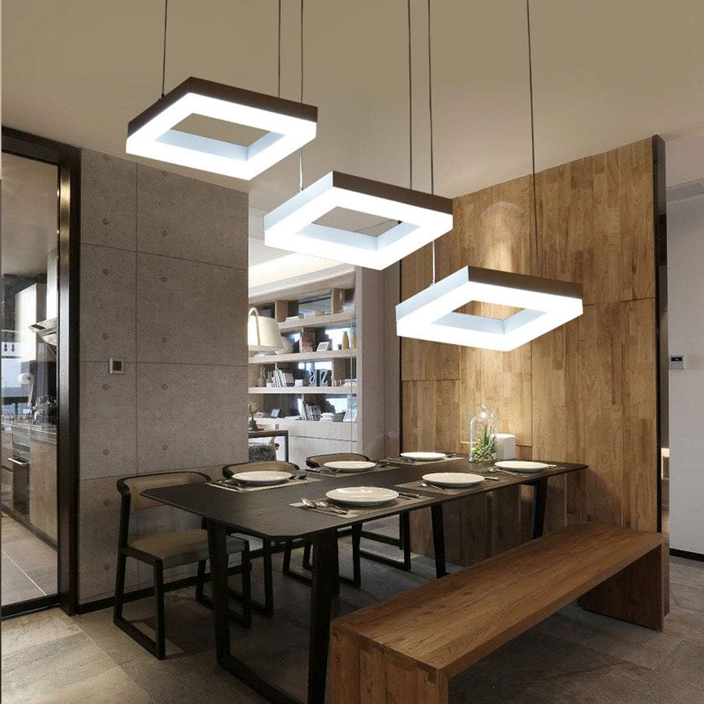 Aluminium Pendelleuchte LED Hängelampe 35W Moderner Quadratischer