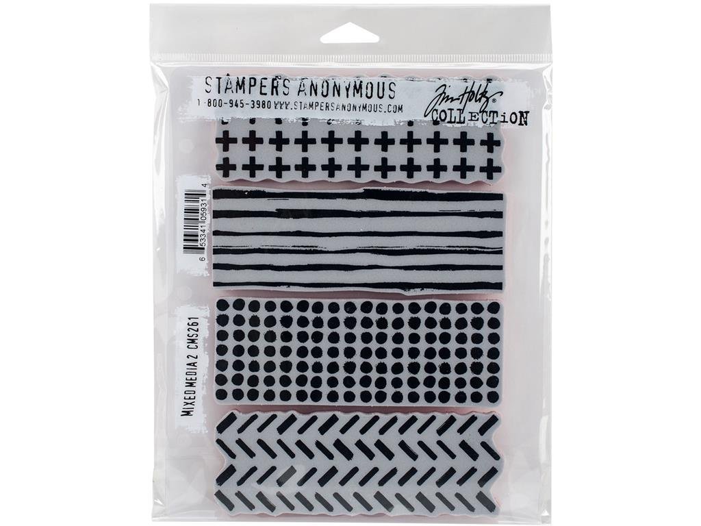 Stampers Anonymous Tim Holtz Cling Stamps 7-Inch x 8.5-Inch-Mixed Media 2